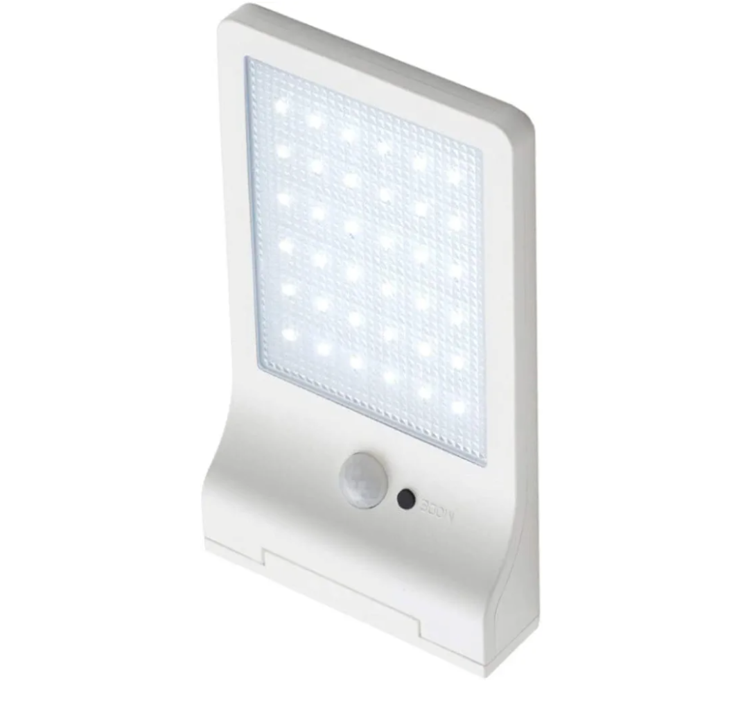 Outdoor Wall Lamp Solar Outdoor Wall Light 36LED Home Courtyard Street Sensor Lamp Waterproof Daylight PIR Motion Detection White