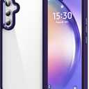 HOOMIL Case for Samsung Galaxy A54, Non-Yellowing, Drop Protection, Anti-Scratch Transparent Hard Back Phone Cover - Purple
