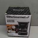 Elite Gourmet EHC4128 Automatic 4-Cup Brew & Drip Coffee Maker with Pause N Serve, Glass Carafe, Reusable Filter, On/Off Switch, Keep Warm, Water Level Indicator, Black