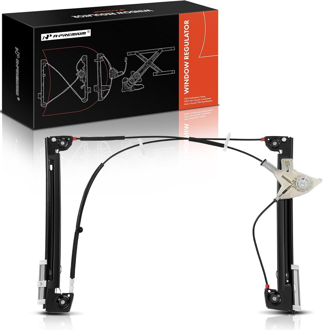 A-Premium Power Window Regulator Without Motor Compatible with Mini Cooper 2005-2008 Convertible Cooper 2005-2005 Hatchback Front Driver Side
