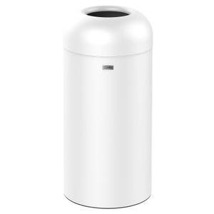 71 Liter / 18.8 Gallon Commercial Open Top Trash Can, Big Capacity, Brushed Stainless SteelWhite
