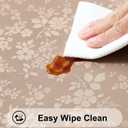 Smiry Rectangle Table Cloth, Waterproof Heavy Duty Vinyl Tablecloths, Wipeable Washable Table Cover for Kitchen and Dining Room (Khaki, 60" X 102")