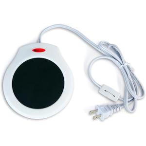 Home&Office Desktop Electric Mug Warmer-Coffee/Tea/Cocoa/Soup-Scented Candles Gift for Winter 1pcs(White and Black (CFW001-White)