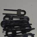 Jetec 10 Pieces Cabinet Locks for Babies, U-Shaped Proofing Drawers Safety Child Locks Adjustable, Easy to Use Childproof Latch for Knob Handle on Kitchen Door Storage Cupboard Closet (Black)