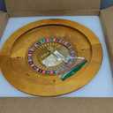 Leyndo 20 Inch Wooden Roulette Wheel with 4 Roulette Balls Casino Grade Precision Bearings Roulette Wheel Turntable Leisure Table Games for Home Professional Use or Night Party, Party Game