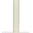 Trixie Parla Cat Scratching Post 24.4 Inch - Cat Scratcher with Soft Fabric Covering Base and Durable Sisal Rope - in Beige
