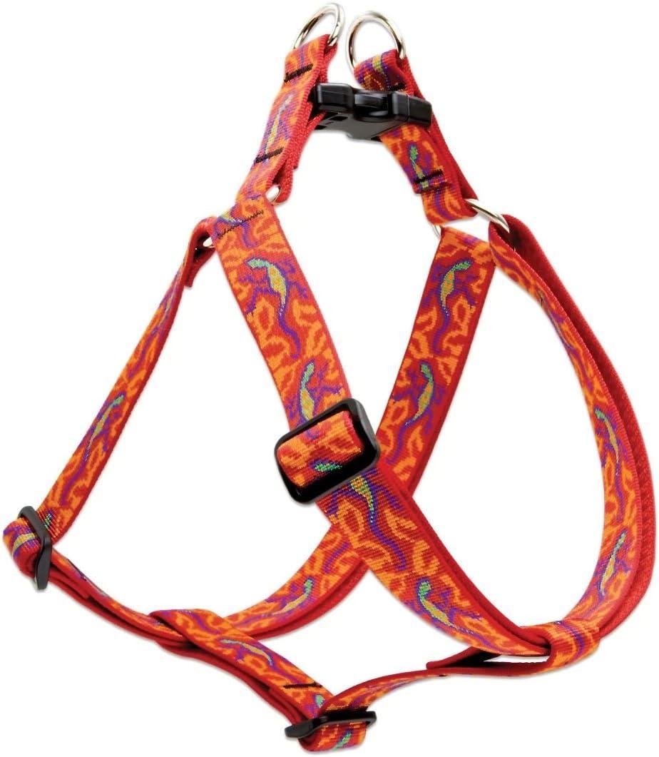 LupinePet Originals 1" Go Go Gecko 24-38" Step In Harness for Large Dogs