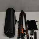 80/85 inches Heavy Duty Tripod for Camera and Phone, 85" Camera Monopod Tripods, DSLR Binoculars Spotting Scope Camcorders Video Tripod Stand, 360 Degree Ball Head, 35 lbs Loads (Orange)