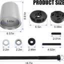 S21307 Bushing Installation Tool Compatible with Hendrickson S-24691 | Dayton TS 334-1576 Euclid TS E-10729A Turner Intraax Wide Bushing Complete Kit S-21307 E-9575 TRB5912