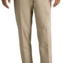 Haggar Men's Premium No Iron Slim Fit Flat Front Casual Pant (36W x 30L, Khaki)