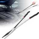 Straight Long Needle Nose Pliers, 11inch Long Reach Nose Pliers Long Reach Plier Nipper Bent Nose Duckbill Pliers for Narrow Spaces and Limited Areas