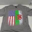 Welsh American Flag T-shirt Wales Usa Pride America Gift T-Shirt for Women Kids Men, Small