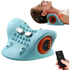 Hugterra Massager, 2025 New Hugterra Neck Massager Relaxer, Neck and Shoulder Massager with Heat, 4D Neck Massager Pillow, 3 Heating Levels