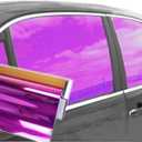 Reflective Car Window Tint Film - One Way Window Mirror Glass Shield Automotive Tinting Sun Blocking Anti UV Heat Control for Car SUV Truck Tractor Boat House Purple 20 Inches x 10 Feet