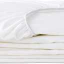 Tuft & Needle Full Mattress Protector - Waterproof, Liquid-Proof, Sleeps Quiet, Fitted Sheet Style, Soft and Comfortable, White