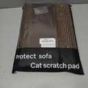 Couch Cat Scratch Protector-Universal Couch Protector from Cat Claws for Both Sofa Arm Sides,Color-Matched Sisal Pad, Couch Corner Cat Scratcher(Brown)