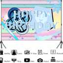 Demon Birthday Party Decorations Backdrop Banner Magical Music Themed Singer Backdrop Photography Background for Birthday Party Favors Supplies3.2x5ft