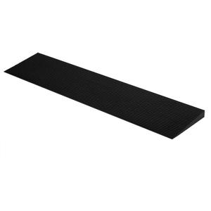 1'' Rise Solid Rubber Wheelchair Ramp,Threshold Ramp Used for Thresholds,Doorways and Bathroom (High:1 Inch(Pack of 1)) Black