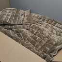 RECYCO Luxury Velvet Quilt Set Full Queen Size Bedding Sets, Ultra Soft Velvet Comforter Set, Lightweight Channel Box Stitch Oversized Bedspread Coverlet for All Season, with 2 Shams, Mocha Brown
