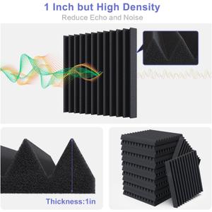 Acoustic Panels 12 Pack 12x12
