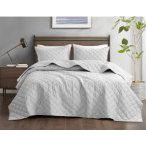 Modavari Home Fashion Quilt Full/Queen Grey Size 90 L x 94 W in (229x239 Cm)