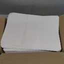 Off-White Colored Paper Placemat with Scalloped Edge - 1000/Case Size: 10" x 14" by Guffman