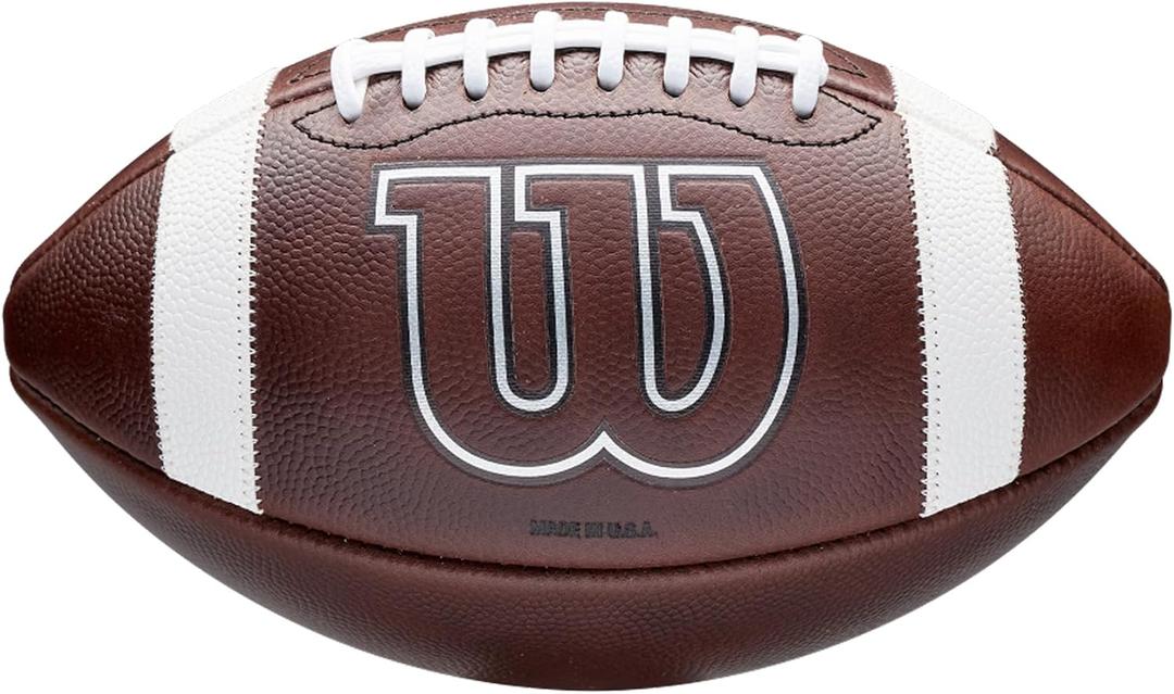WILSON GRT Game Football- Brown, Peewee Size