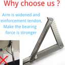 Folding Shelf Brackets 24 inch Heavy Duty,Max Load: 550 lb-Stainless Steel Collapsible Shelf Bracket,Wall Mounted Folding Table Bracket Save Space,Pack of 2