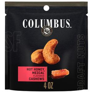 COLUMBUS Hot Honey Cashew 4oz (4 Ounce (Pack of 1))