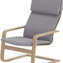 IKEA Pello Chair Cover Replacement - Custom Made Slipcover (Lighter Dense Cotton Gray)