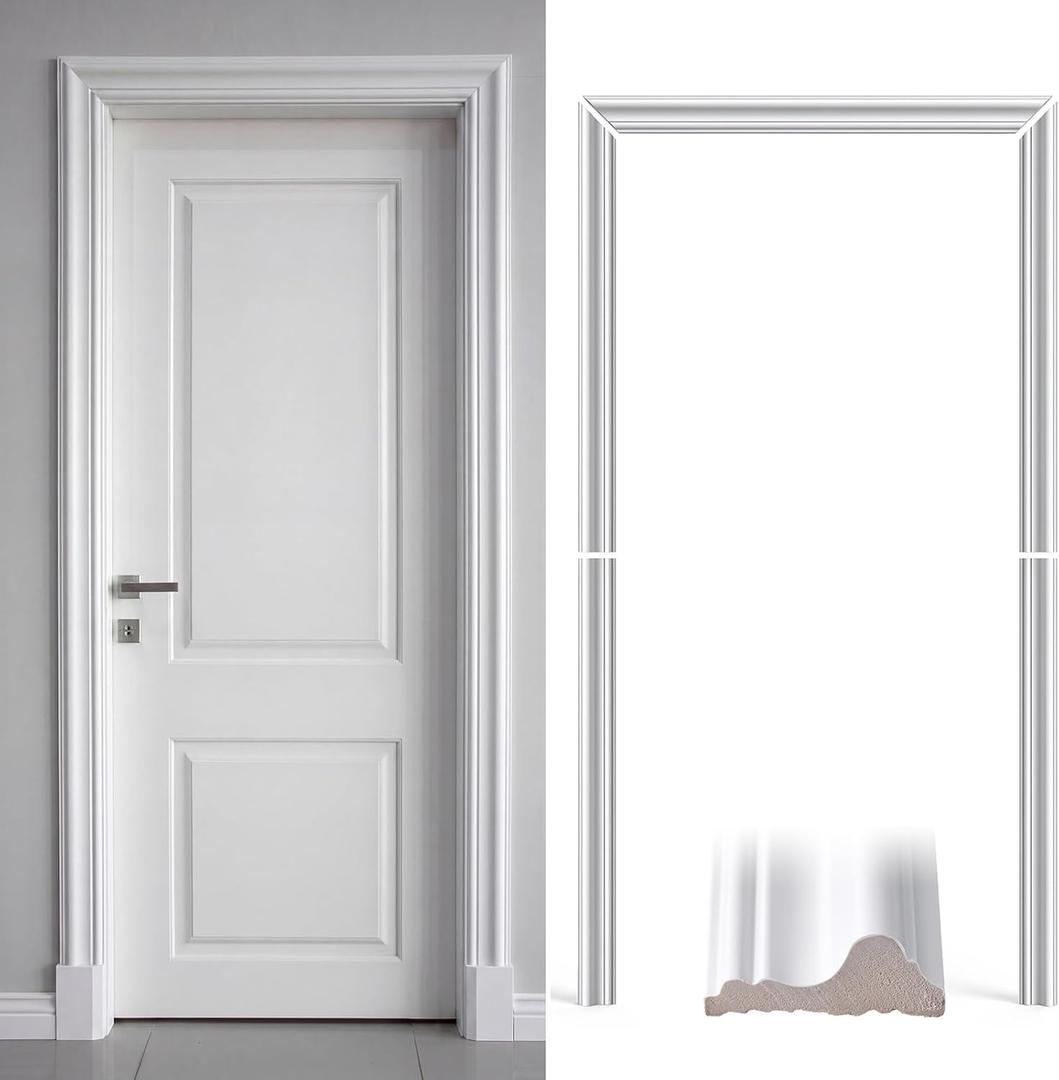 Cinnvoice 80 x 32 x 2-9/25 in Polyester Door Trim Molding Kit