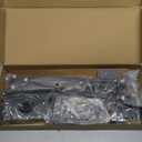 LISEN Tablet Stand iPad Stand for Desk Mount [Ultra Sturdy 2 Clamps] iPad Holder for Tablet Holder Mount Desk Accessories for Men fits iPad Air, iPad 12, iPhone 17e, 4-13" Device (Black)