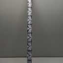 Frosted Privacy Window Film Stained Glass Style Adhesive-Free Residue-Free Reusable Easy to Install with Tools (Frosted StainFlair, 35.4 x 157.4 in)