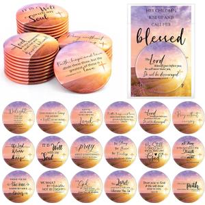 Meanplan Mother's Day Mirrors Christian Gifts Bulk Religious Bible Verse Makeup Compact Mirrors for Women Church, 18 Styles