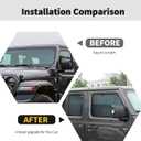 Windshield Sunshade Sun Shade Heat Shield Window Sun Visor Mat for Jeep Wrangler JLU 4 Door 2018-2024,8PCS