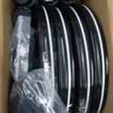 Sprinkler Hose with Holes, Flat Soaker Hose 100 Ft (25 ft 4pack) with Garden Staples and Splitters, Watering Drip Irrigation Hoses for Lawn, Vegetable and Garden Beds (100 ft) (Black)