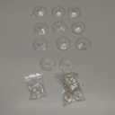 LuluEasy 30 Pieces 3 Sizes Clear Suction Cups for Glass Without Hooks, Small Rubber Suction Cups for Home Organization Festival Christmas Decoration Window (Assorted Sizes 0.8 + 1.2 + 2.2 inch)