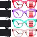 Progressive Multifocus Reading Glasses for Women Men Blue Light Blocking Computer No Line Multifocal Readers