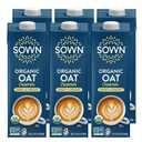 SOWN Organic Oat Creamer Sweet & Creamy - Barista Oat Milk Non Dairy Coffee Creamer - Plant Based, Dairy-Free, Vegan, Gluten-Free, Non-GMO, Shelf Stable - 32oz (Pack of 6) (EXP 05/08/27)