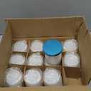 SUPMIND 12 Pack 10oz Glass Candle Jars with Lids and Sticky Labels, Empty Candle Jars for Making Candles Bulk Containers(Inner White)