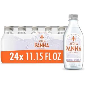 Acqua Panna Natural Spring Water, 11.15 FL OZ Plastic Water Bottles (24 Count) BB 01.2026
