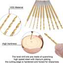Uolor 3-Speed Cordless Mini Drill Pen, Rechargeable DIY Electric Hand Drill with 10 Small Drill Bits, Micro Drill Set for Jewelry Making Stone Plastic Resin Keychains
