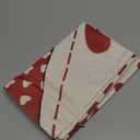 2 Pcs Valentines Day Pillow Cover 12 x 20 Inch Envelope Throw Pillow Cover Red Heart Polka Dots Farmhouse Cushion Case Anniversary Wedding Cushion Case Decoration Gifts for Sofa Couch Bed