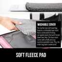 GORILLA GRIP Cat Carrier Travel Bag Up to 15 Lbs, Soft Collapsible Small Dog Carriers, Top and Side Entry Breathable Mesh, Grip Feet on Underside, Cozy Washable Waterproof Pad, Portable Kennel, Pink (17.0"L x 11.0"W x 11.0"H)