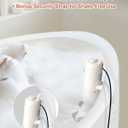 KokoSelene Bath Jets for Tub, Portable Bath Spa for Bathtub with Dual Hydro Jets, Bathtub Spa Machine Creates Soothing Bubbles for Daily Relax at Home Use (Brown)