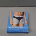 Hernia Belts for Men Inguinal, Hernia Support for Women and Men, Hernia Truss for Left or Right Side, Groin Belt, Adjustable Waist Strap with Removable Compression Pads (Large, Black)