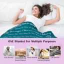 Birthday Gifts for Mom from Daughter Son - Christmas Blanket Gifts for Mom - Best Moms Ever Present - Mothers Day Valentines Day Presents for Mother - to My Moms Blanket 50"x60" Blue