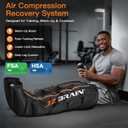 Professional Leg Compression Massager for Circulation, Compression Boots for Massage Therapy, Cordless Rechargeable Leg Recovery System for Athletes Gym, 8 Intensity, 6 Modes, FSA-HSA (Medium)