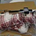 Heated Blanket Electric Throw 50''x60''Ultra Soft Plaid Flannel Fast Heating Electric Blanket with 10 Heat Levels & 10 Hrs Auto Off, ETL Certified, Keep Warm in Couch Bed Office (Red)