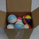 Jerify 24 Pcs Mini Beach Stress Balls 2.5 Inch Foam PU Relief Stress Ball Mini Rainbow Blow Up Beach Balls Toys for Girls Boys Birthday Beach Hawaiian Party Favors Summer Water Games (Bright Color)